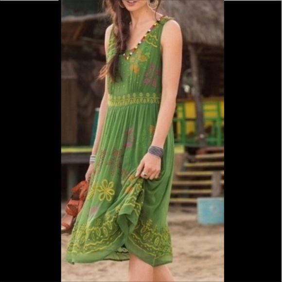 Sundance “ Botanica” Embroidered Dress - Picture 1 of 11